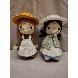 Crocheted Anne of Green Gables dolls